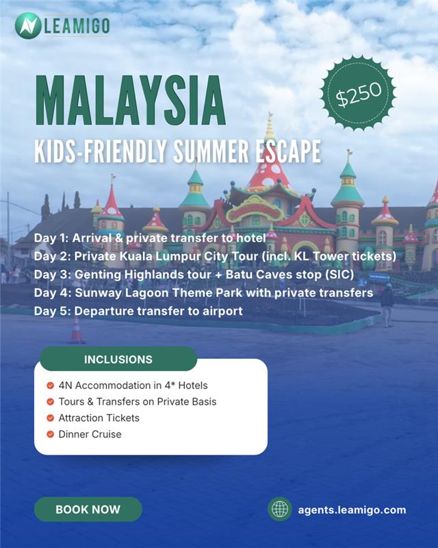 Malaysia kids-friendly summer escape campaign screenshot
