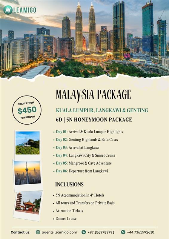 Malaysia honeymoon package campaign screenshot